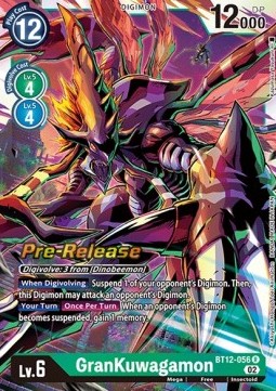GranKuwagamon (BT12-056) - Promos: Across Time