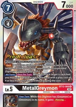 MetalGreymon (BT12-068) - Promos: Across Time