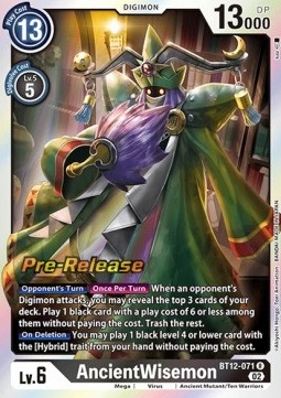 AncientWisemon (BT12-071) - Promos: Across Time