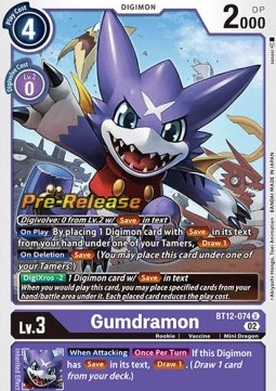 Gumdramon (BT12-074) - Promos: Across Time