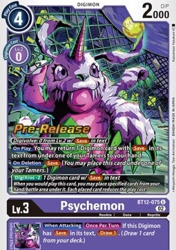 Psychemon (BT12-075) - Promos: Across Time