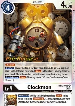 Clockmon (BT12-086) - Promos: Across Time
