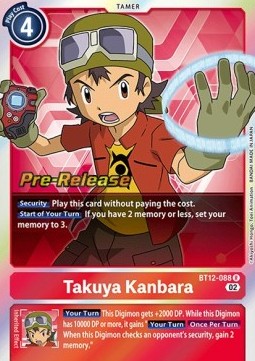 Takuya Kanbara (BT12-088) - Promos: Across Time