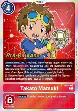 Takato Matsuki (BT12-089) - Promos: Across Time