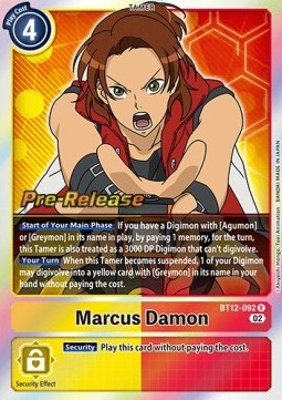 Marcus Damon (BT12-092) - Promos: Across Time