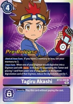 Tagiru Akashi (BT12-096) - Promos: Across Time