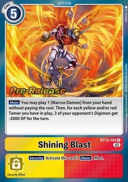 Shining Blast (BT12-104) - Promos: Across Time