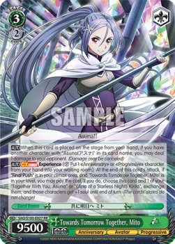 Towards Tomorrow Together, Mito (V.1 - Double Rare) - Animation Sword Art Online 10th Anniversary