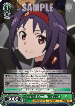 Internal Conflict, Yuuki (V.1 - Uncommon) - Animation Sword Art Online 10th Anniversary
