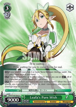 Leafa's Pure Wish (V.1 - Uncommon) - Animation Sword Art Online 10th Anniversary