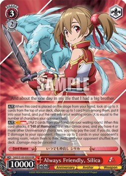 Always Friendly, Silica (V.1 - Double Rare) - Animation Sword Art Online 10th Anniversary