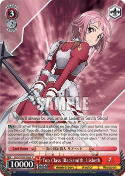 Top Class Blacksmith, Lisbeth (V.1 - Rare) - Animation Sword Art Online 10th Anniversary
