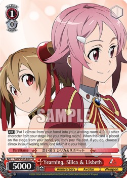 Yearning, Silica & Lisbeth (V.1 - Uncommon) - Animation Sword Art Online 10th Anniversary