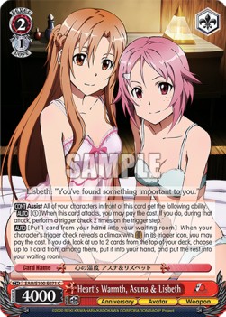 Heart's Warmth, Asuna & Lisbeth (V.1 - Common) - Animation Sword Art Online 10th Anniversary
