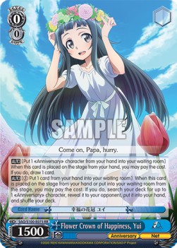 Flower Crown of Happiness, Yui (V.1 - Double Rare) - Animation Sword Art Online 10th Anniversary