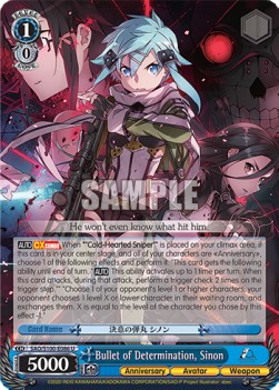 Bullet of Determination, Sinon (V.1 - Uncommon) - Animation Sword Art Online 10th Anniversary