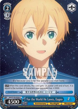 For the World He Loves, Eugeo (V.1 - Common) - Animation Sword Art Online 10th Anniversary