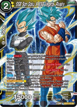 SSB Son Goku & SSB Vegeta, Rivalry (V.1 - Super Rare) - Wild Resurgence