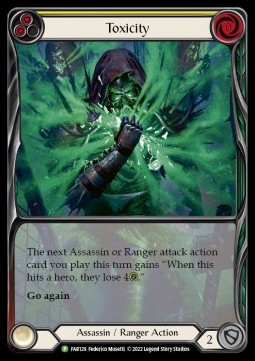 Toxicity (Yellow) (Extended Art Rainbow Foil) - FAB Promos