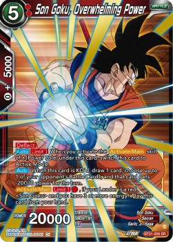 Son Goku, Overwhelming Power (V.1 - Super Rare) - Wild Resurgence