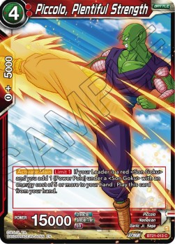 Piccolo, Plentiful Strength - Wild Resurgence