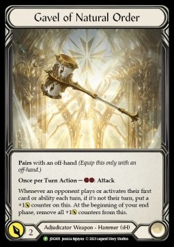 Gavel of Natural Order (Cold Foil) - Judge Promos