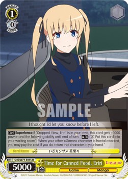 Time for Canned Food, Eriri - Saekano: How to Raise a Boring Girlfriend. flat