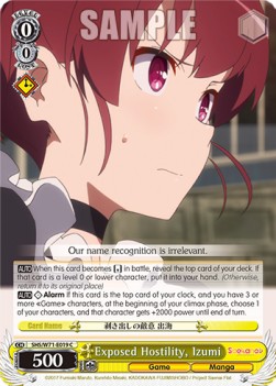 Exposed Hostility, Izumi - Saekano: How to Raise a Boring Girlfriend. flat
