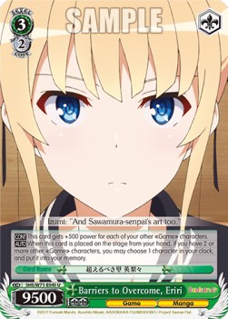 Barriers to Overcome, Eriri - Saekano: How to Raise a Boring Girlfriend. flat