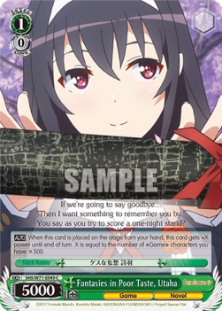 Fantasies in Poor Taste, Utaha - Saekano: How to Raise a Boring Girlfriend. flat