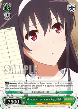 Memories From a Year Ago, Utaha - Saekano: How to Raise a Boring Girlfriend. flat