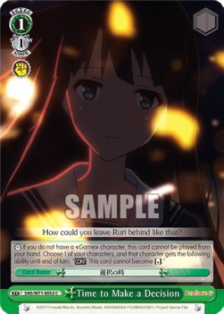 Time to Make a Decision - Saekano: How to Raise a Boring Girlfriend. flat