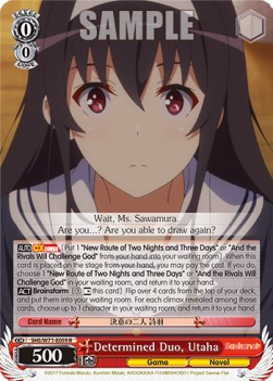 Determined Duo, Utaha (V.1 - Rare) - Saekano: How to Raise a Boring Girlfriend. flat