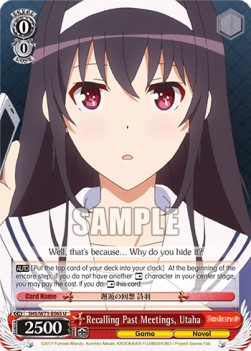 Recalling Past Meetings, Utaha - Saekano: How to Raise a Boring Girlfriend. flat