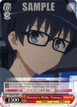 Director's Pride, Tomoya - Saekano: How to Raise a Boring Girlfriend. flat