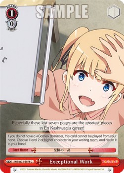 Exceptional Work - Saekano: How to Raise a Boring Girlfriend. flat