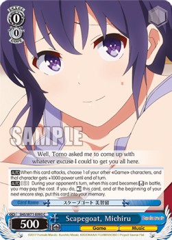 Scapegoat, Michiru - Saekano: How to Raise a Boring Girlfriend. flat