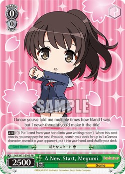 A New Start, Megumi (V.1 - Promo) - Saekano: How to Raise a Boring Girlfriend. flat