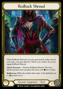 Redback Shroud (Cold Foil Golden) - FAB Promos