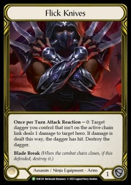 Flick Knives (Cold Foil Golden) - FAB Promos