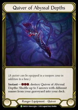 Quiver of Abyssal Depths (Cold Foil Golden) - FAB Promos