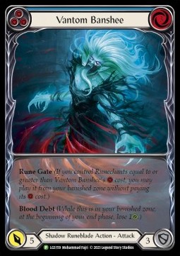 Vantom Banshee (Blue) (Extended Art Rainbow Foil) - LGS Promos