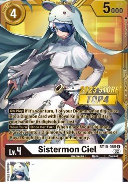 Sistermon Ciel (BT10-085) (V.2) - Championship 2023 Promos