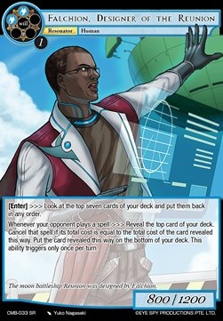 Falchion, Designer of the Reunion - Crimson Moon's Battleground