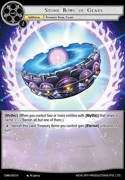 Stone Bowl of Gears - Crimson Moon's Battleground