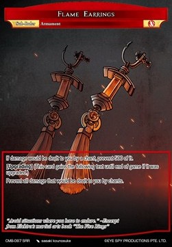 Flame Earrings - Crimson Moon's Battleground