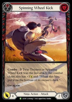 Spinning Wheel Kick (Red) (Extended Art Rainbow Foil) - LGS Promos