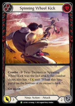 Spinning Wheel Kick (Yellow) (Extended Art Rainbow Foil) - LGS Promos