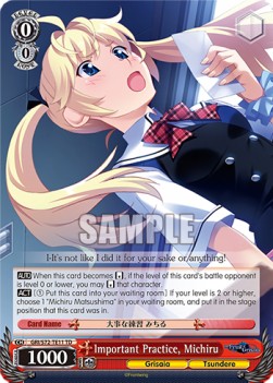 Important Practice, Michiru - The Fruit of Grisaia