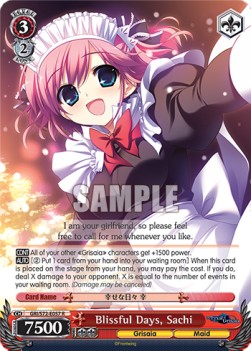 Blissful Days, Sachi (V.1 - Rare) - The Fruit of Grisaia